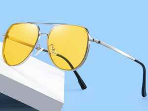 خرید عینک آفتابی پولاریزه karen bazaar CP8809 New polarized toad mirror double beam stainless steel sunglasses