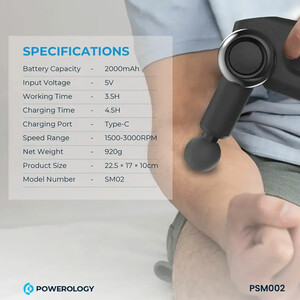 فروش ماساژور تفنگی بدن پاورولوژی