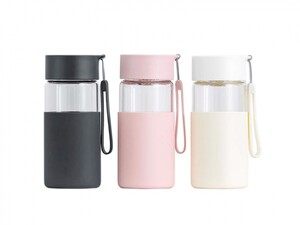 بطری شیشه ای قابل حمل شیائومی Xiaomi Youpin Funjia Home Portable Glass Bottle Capacity 350ml