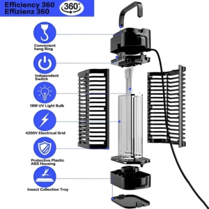 قیمت حشره‌کش برقی سقفی و رومیزی 18  وات