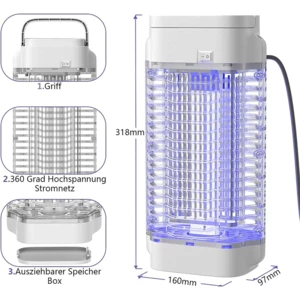 خرید حشره‌کش برقی سقفی و رومیزی 18 وات