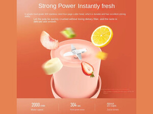 میکسر شارژی 450 میلی لیتر Fresh Fruit Portable Juicer 233