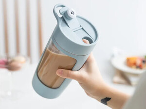 لیوان شیکر ورزشی شارژی 650 میلی لیتر EQURA Automatic Mixing Cup EQURA-02