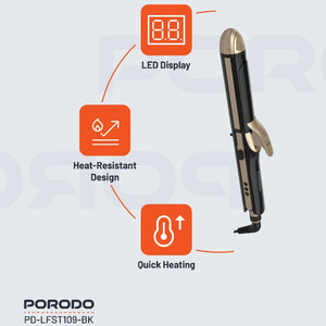 اتو و حالت‌دهنده‌ی مو حرفه‌ای پرودو اورجینال سرامیکی