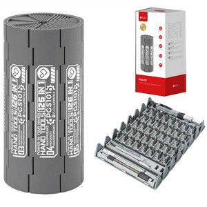 ست پیچ گوشتی آهنربایی استوانه‌ای 126 عددی پرووان Proone PGS101