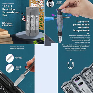 فروش ست پیچ گوشتی استوانه ای 126 عددی پرووان