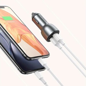 خرید شارژر فندکی فست شارژ ماشین تایپ‌سی 36 وات یوگرین