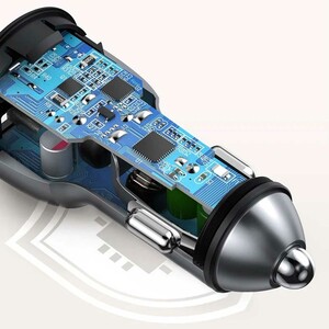 قیمت شارژر فندکی فست شارژ ماشین تایپ‌سی 36 وات یوگرین