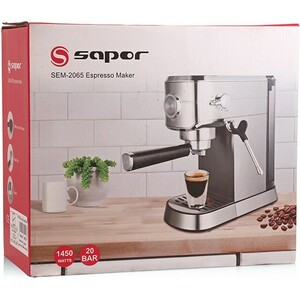 اسپرسو ساز حرفه ای ساپر مدل SEM2065 ظرفیت ۱ لیتر