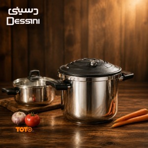 ست زودپز و قابلمه دسینی ۴+۶ لیتری Dessini
