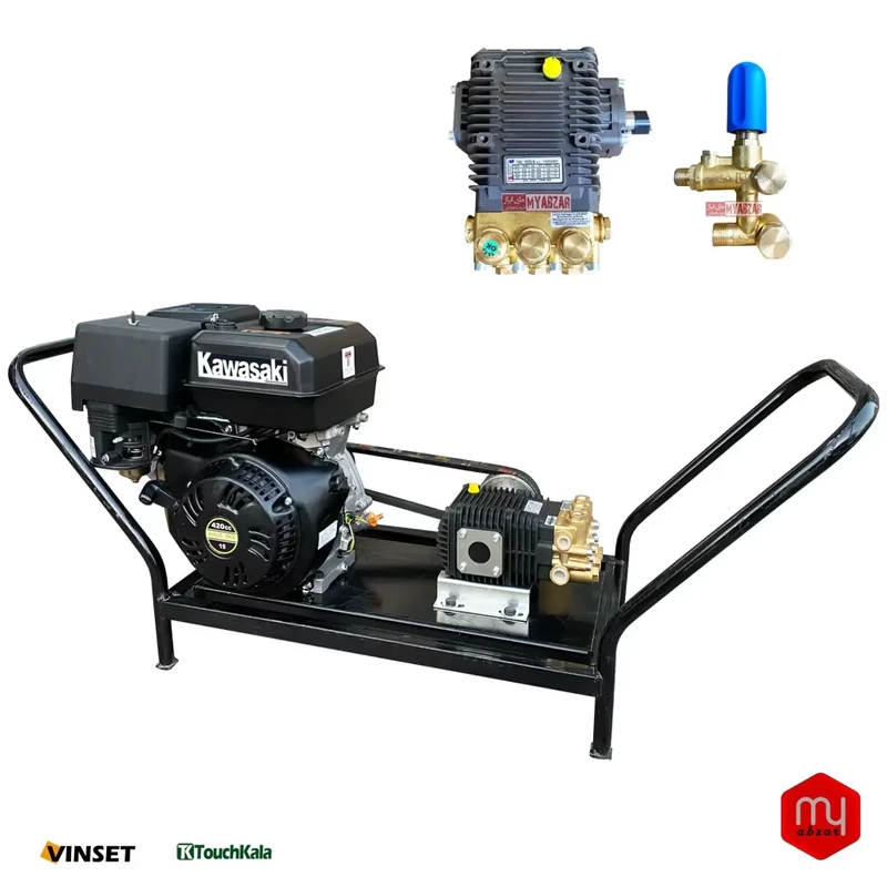 کارواش سیار بنزینی 200 بار برتولینی ایتالیا TML1520 | موتور کاوازاکی تایلند مدل 420CC