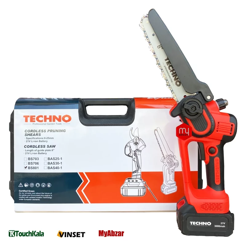 اره شارژی 20 سانت تکنو مدل BS801