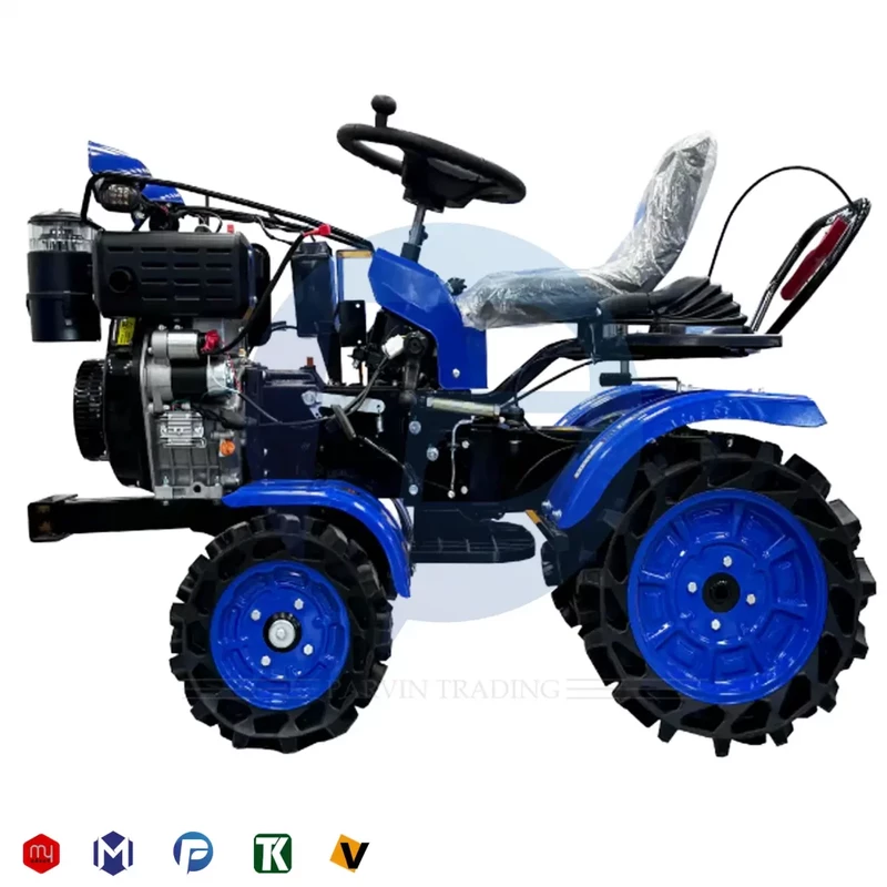 تیلر کولتیواتور 4 چرخ اگرو 12 اسب مدل AG001-2