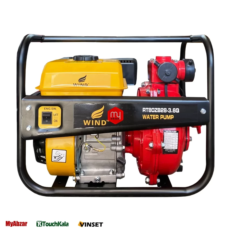 موتور پمپ ارتفاع بالا ویند 2 اینچ 80 متری مدل RT80ZB28-3.6Q