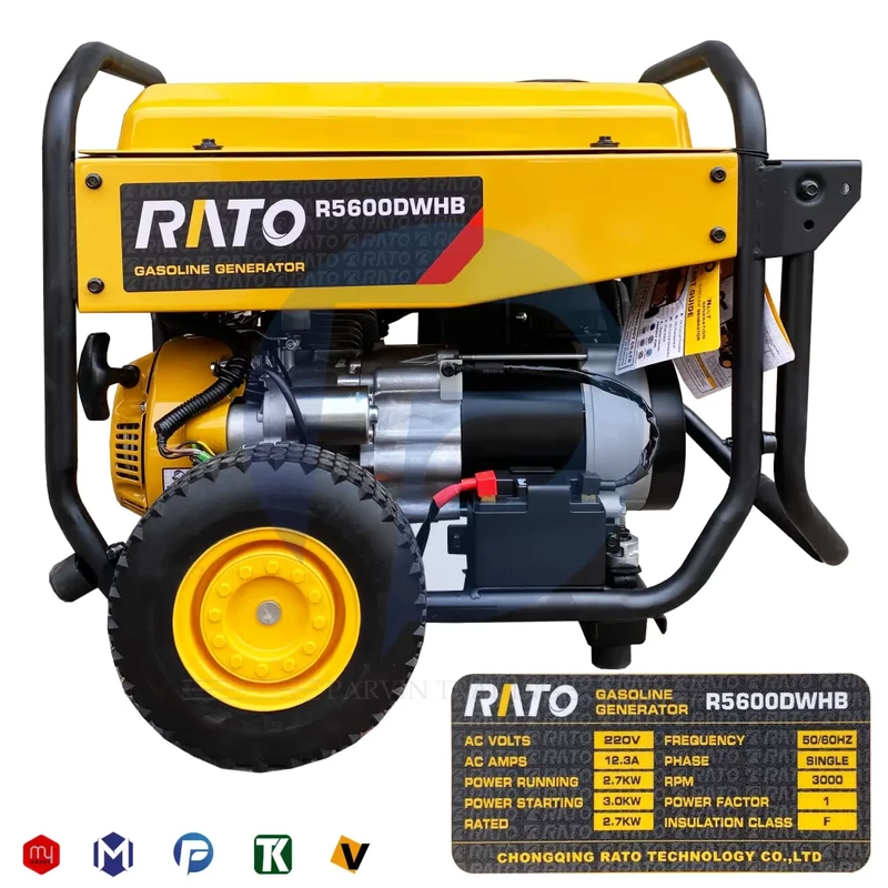 موتور برق استارتی راتو 3000 وات مدل R5600DWHB