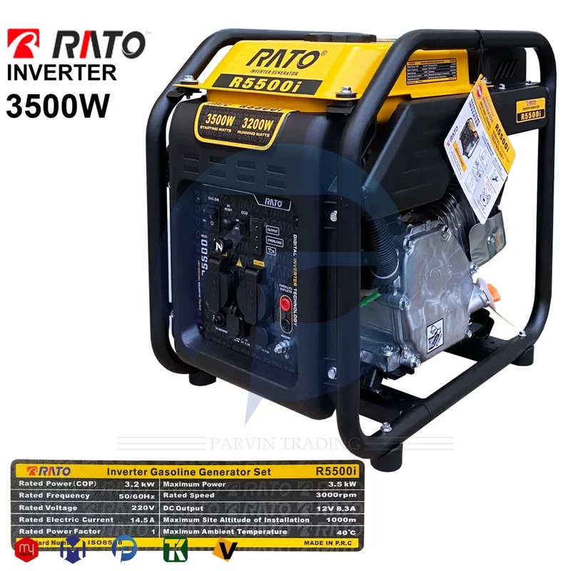 موتور برق اینورتر راتو 3.5 کیلووات مدل R5500i