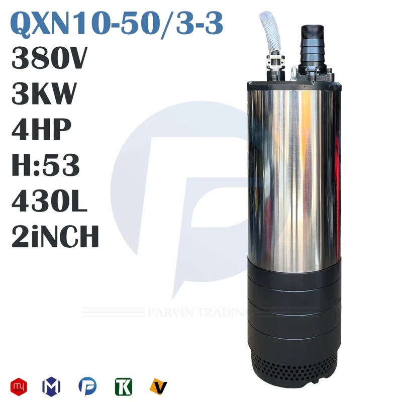 کفکش 53 متری 2 اینچ 3 فاز دیاموند مدل QXN10-50/3-3