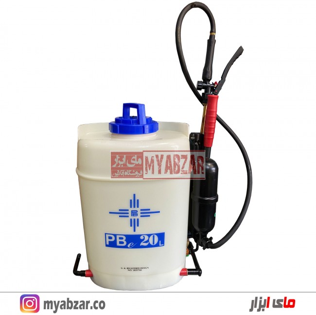 سمپاش مالزی 20 لیتری مدل کراس مارک PBe20 (پمپ پلاستیکی)