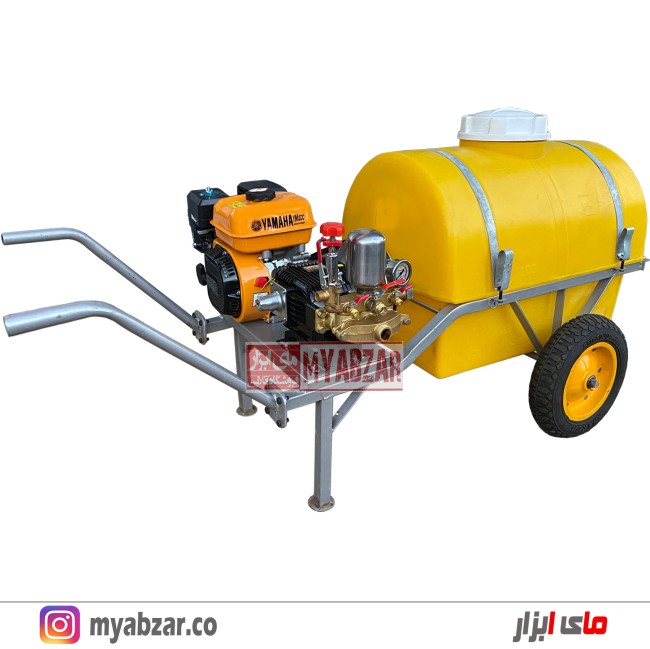 سمپاش فرغونی 200 لیتری یاماها 6.5 اسب و پمپ 45 بار مشکی