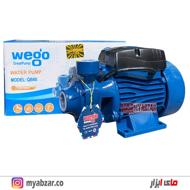 پمپ آب خانگی ویگو مدل QB60