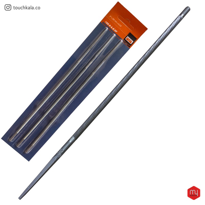 سوهان اره موتوری 4mm بسته 3 عددی BAHCO 8"*200mm*4.0