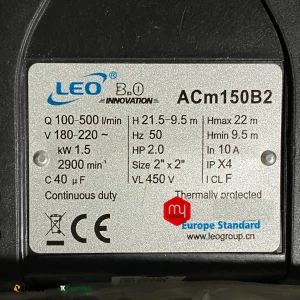 پمپ بشقابی لیو مدل ACM150B2