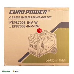 موتور برق بنزینی یورو پاور سایلنت 5 کیلووات مدل EP8700S INV W