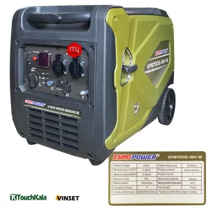 موتور برق بنزینی یورو پاور سایلنت 5 کیلووات مدل EP8700S INV W