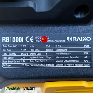 موتور برق بنزینی راکسیو 1.5 کیلووات مدل RB1500i