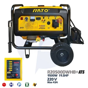 موتور برق راتو 9.5 کیلووات مدل R20500DWHB+ATS با تابلو اتوماتیک