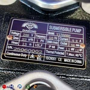 لجن کش خردکن دار 13 متری 2 اینچ دیاموند مدل V1300DF