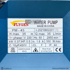 پمپ آب فلی ژن مدل FLYGEN PM45