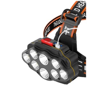 هدلامپ کوهنوردی 8 لامپه توبیز مدل HeadLamp-01