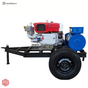 دیزل ژنراتور 15 کیلووات لوکس چانگفا | شاسی چرخ دار مالبند