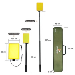 چراغ کمپینگ کانپکس مدل FR-24 COB/RF همراه با پایه تلسکوپی و پایه وکیوم