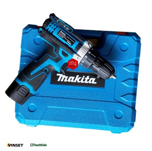 دریل شارژی ماکیتا makita 18v (2 باتری 18 ولت)