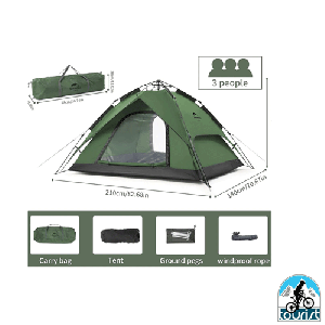 چادر اتوماتیک 3 نفره نیچرهایک مدل POP UP TENT مدل NH21ZP008