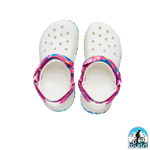 کراکس کلاسیک هایکر کلاگز سفید صورتی Crocs Classic Hiker Clogs White Pink