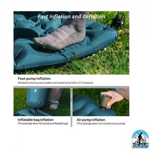 زیرانداز بادی بالش دار نیچرهایک تک نفره مدل FC01 CNK2550WS019