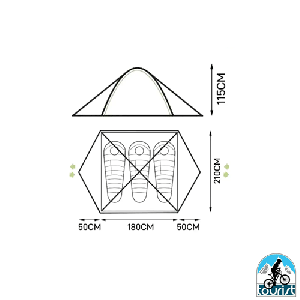چادر سه نفره موبی گاردن مدل Cold Mountain 3 Plus NXZQU61018