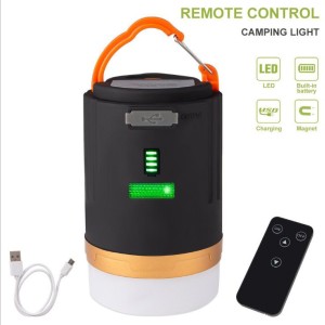 چراغ چادر شارژی پاور بانک و ریموت دار