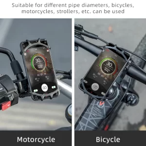 مشخصات، قیمت و خرید هولدر موبایل دوچرخه سواری سیلیکونی راک براس | توریست شاپ.webp
