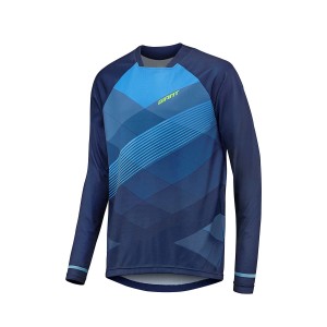 بلوز دوچرخه سواری جاینت مدل Giant TRANSFER LS JERSEY آبی