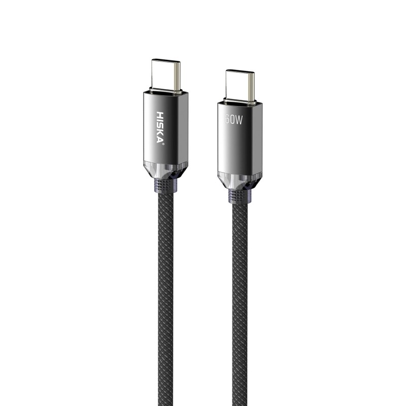 کابل شارژ 60 وات تایپ سی به تایپ سی هیسکا HISKA-LX-801CC