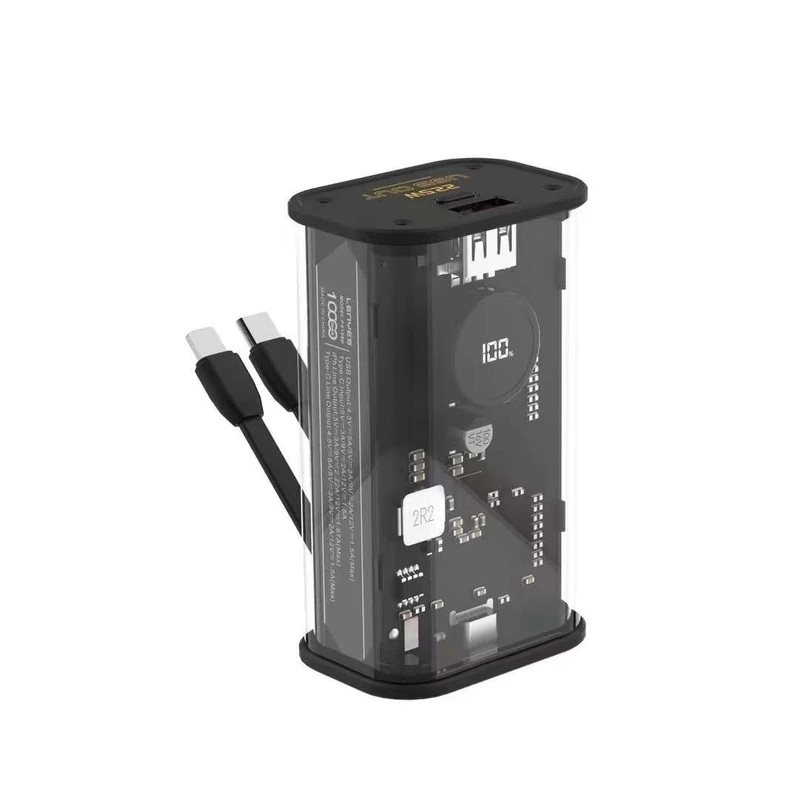 پاوربانک شفاف 10000 میلی آمپر سوپر فست شارژ 22.5 وات لنیس مدل LENYES - PX158D