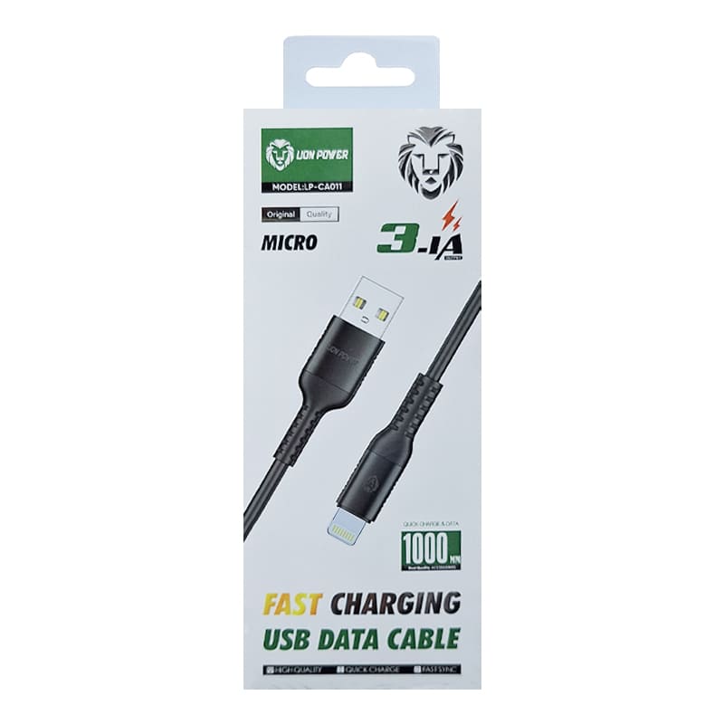 کابل شارژ تایپ سی لاین پاور مدل LION POWER LP-CA011