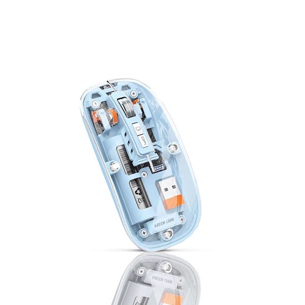 ماوس بیسیم شفاف نسخه 2 گرین لاین مدل  Green Transparent Mouse2 GL-112