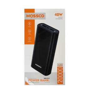 پاوربانک 20000 سوپرفست شارژ 40 وات مسکو مدل MOSSCO IP01