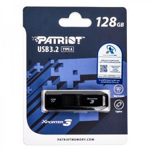 فلش مموری 128 گیگابایت پاتریوت  نسل USB 3.2 مدل PATRIOT XPORTER 3
