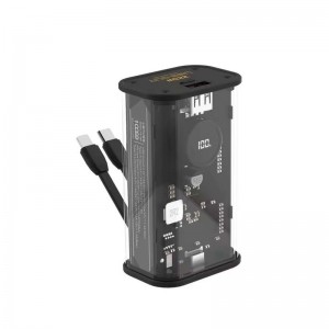 پاوربانک شفاف 10000 میلی آمپر سوپر فست شارژ 22.5 وات لنیس مدل LENYES - PX158D